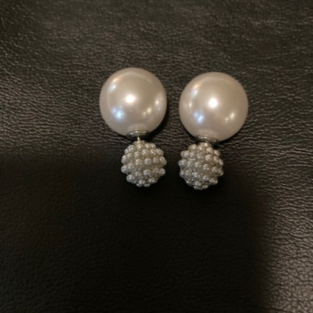 Front back stud earrings